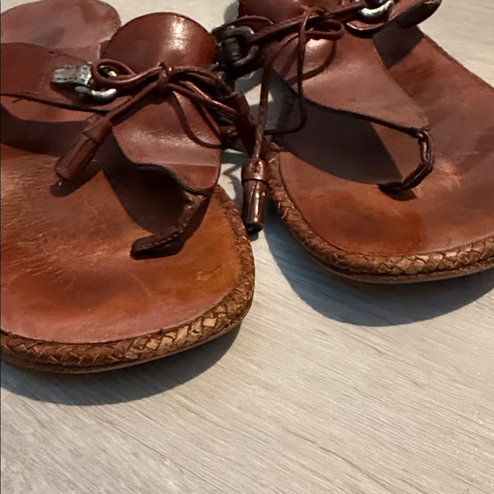 Cole Haan Brown Leather Sandals size 9 - Picture 8 of 10